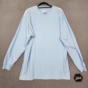 Southpole Shirt Mens Large Blue Long Sleeve Tagless Crewneck Logo Jersey